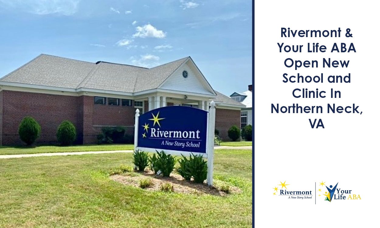 Front of school building, Rivermont sign in front, News title on right