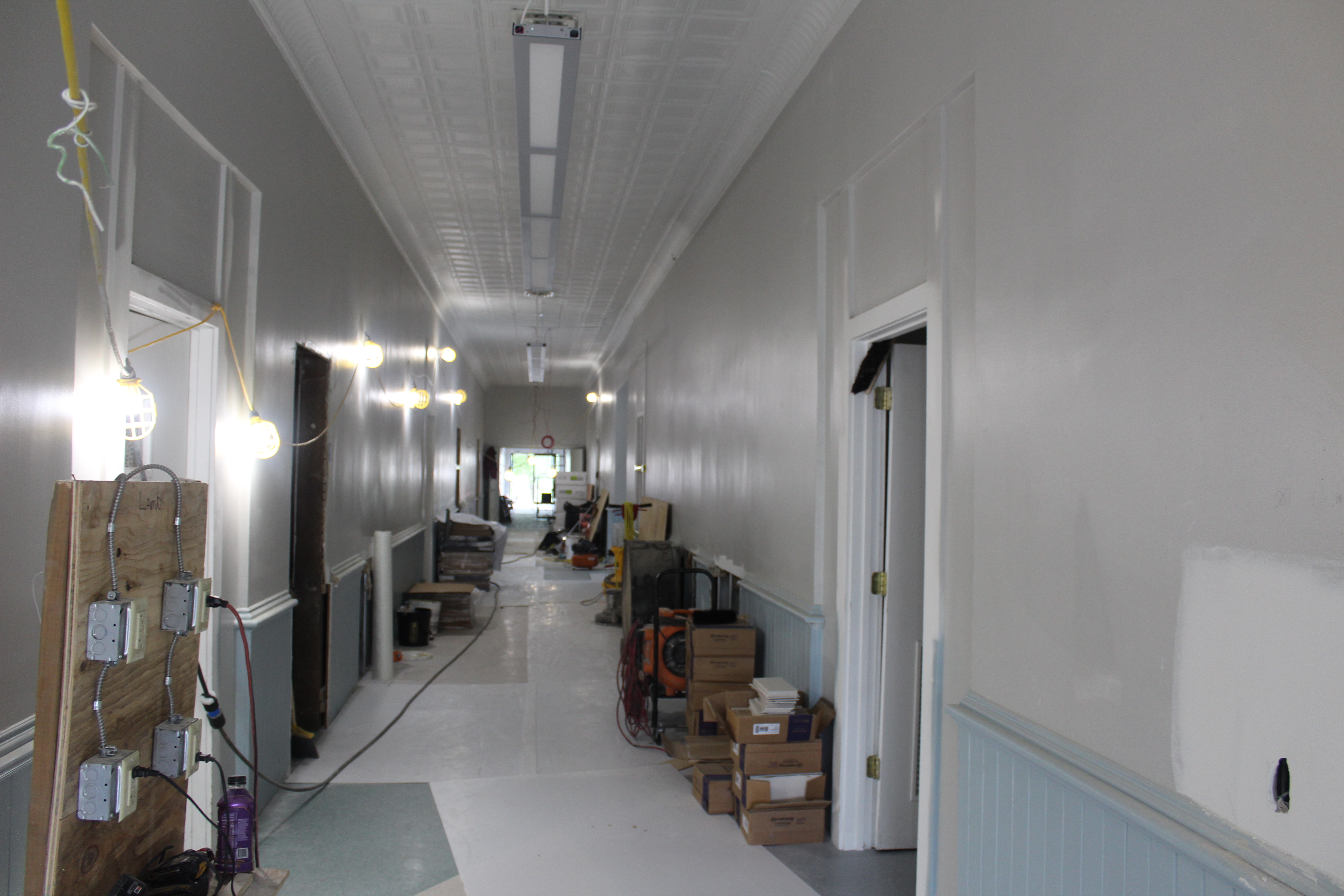 hallway under construction